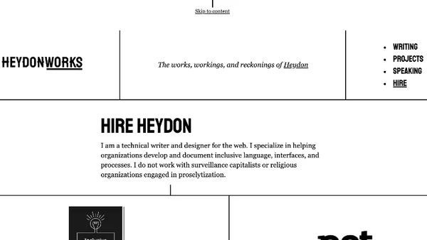 Heydon Pickering