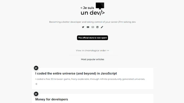 Je suis un dev
