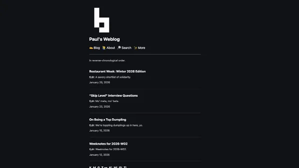 Paul's Weblog
