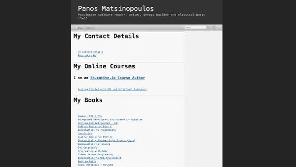 Panos Matsinopoulos