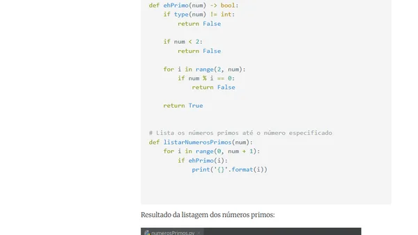 Números Primos em Python