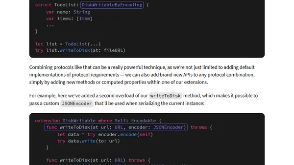 Combining protocols in Swift