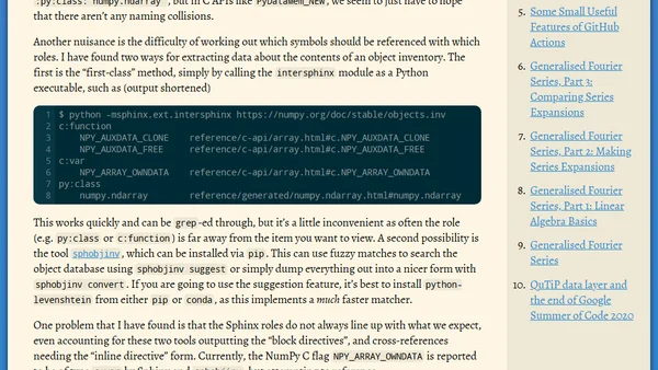 Sphinx and the QuTiP Developers' Guide