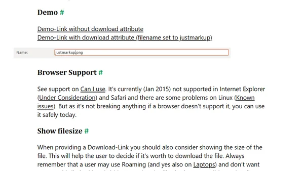 The download attribute