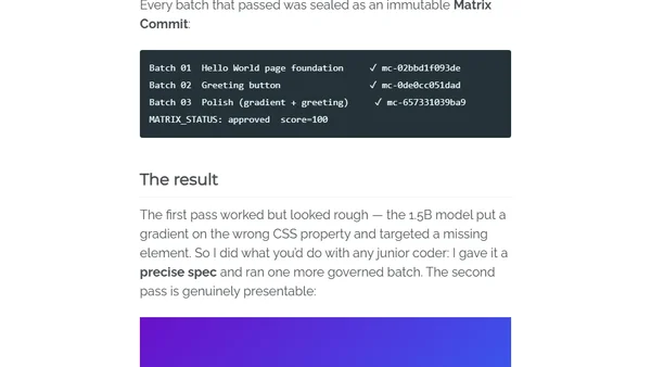 I Built a Website on My Laptop — CPU Only, No Cloud, No GPU, No API Keys