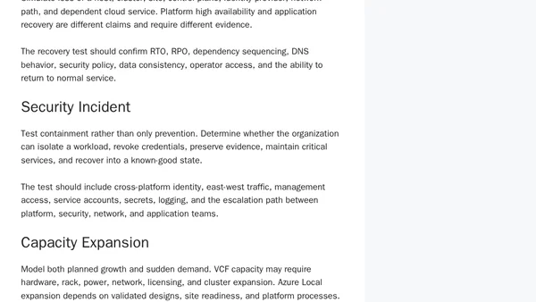 Simulate Before You Migrate: A Future-State Decision Model for VCF, Azure Local, and Hybrid Cloud
