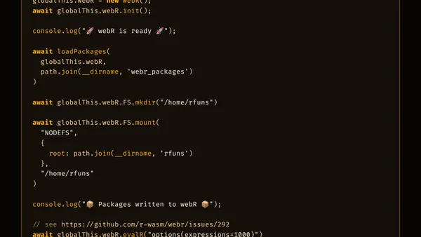 Rethinking packages & functions preloading in webR 0.2.2