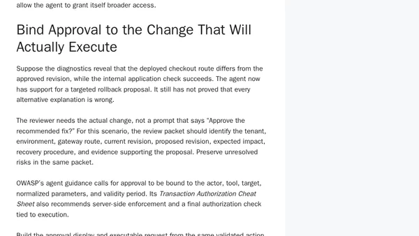 AI Agents Should Verify Before They Act