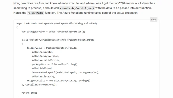 Indexing and searching NuGet.org with Azure Functions and Search