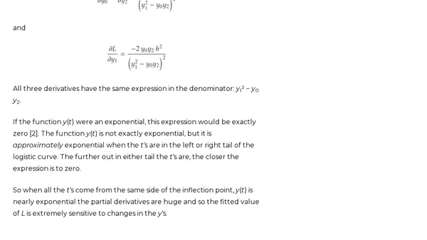 Why fitting a logistic is nearly impossible from early data