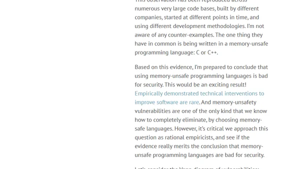 What science can tell us about C and C++'s security