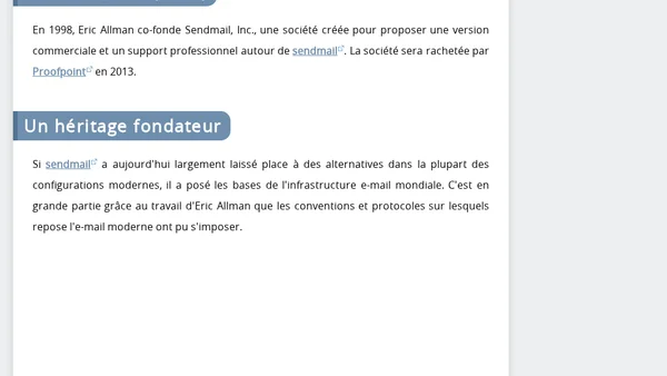 Eric Allman : le développeur derrière sendmail et syslog