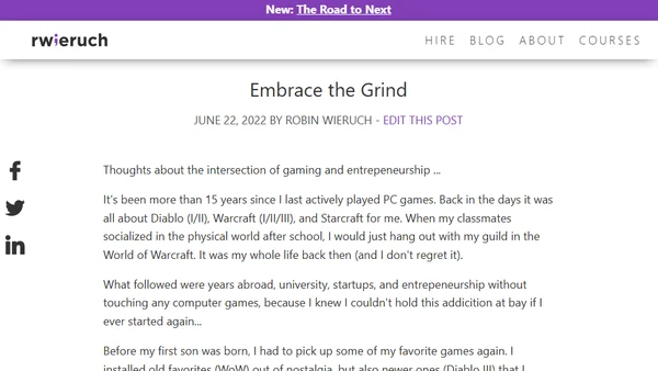 Embrace the Grind