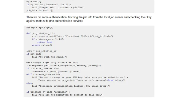 Building interactive SSH applications