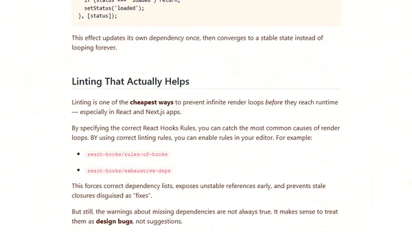 Debugging and Stopping Infinite Render Loops in React