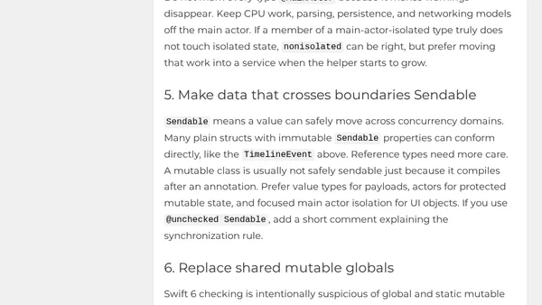 Swift 6 Migration Checklist for an Existing Xcode 16 App