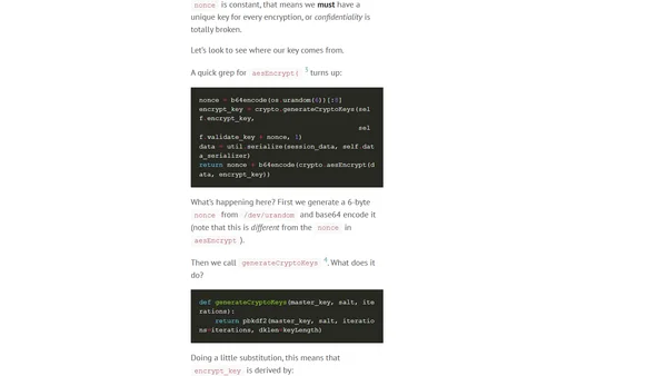 Anatomy of a Crypto Vulnerability