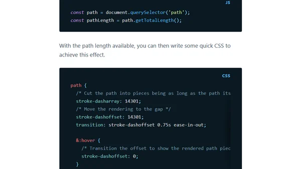 pathLength makes makes SVG path animations easier to manage (#tilPost)
