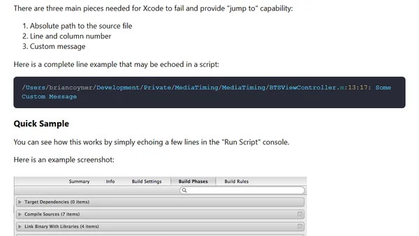 Xcode Run Scripts