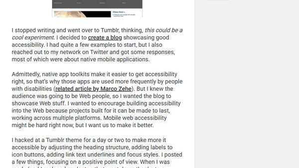 Accessibility Wins