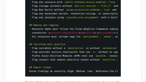 AI-Assisted IaC Reviews: Using Claude and Copilot to Audit Your Azure Terraform