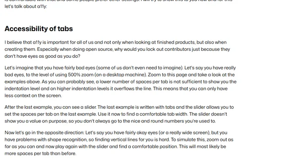 Tabs vs. Spaces