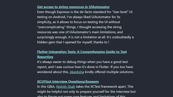 Mobile Automation Newsletter - #3