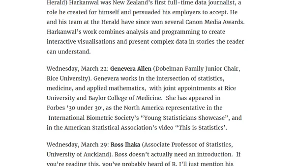 The Ihaka Lectures
