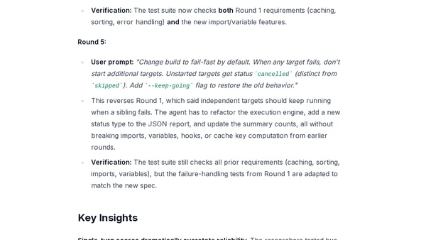Evaluating Agents Beyond the First Prompt