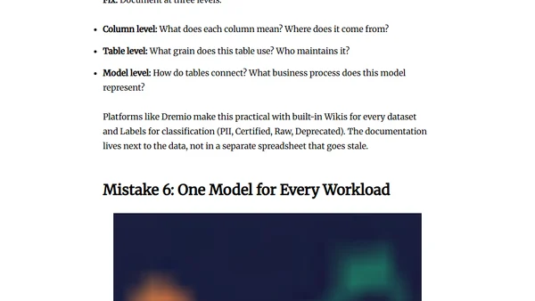 Data Modeling Best Practices: 7 Mistakes to Avoid