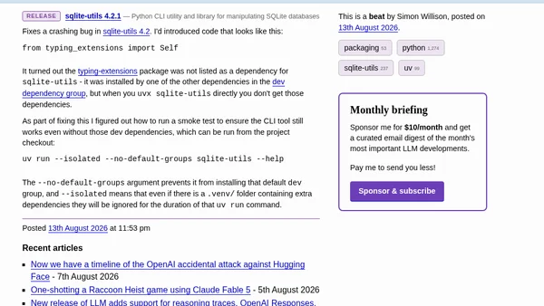 sqlite-utils 4.2.1