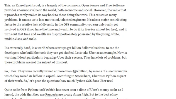 Funding OSS