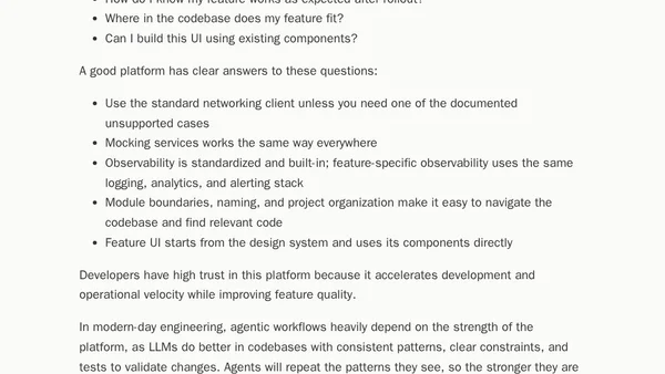 The foundations of a mobile platform