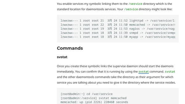 Using Daemontools