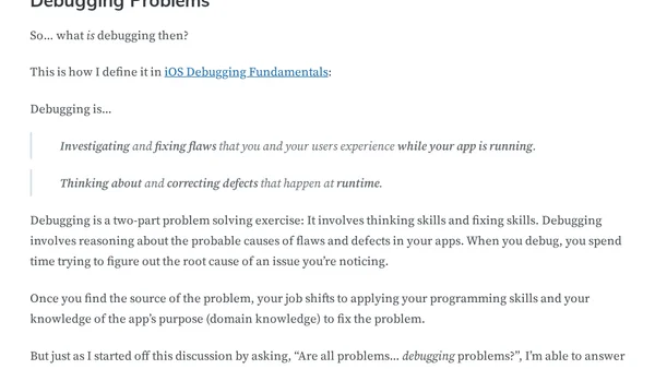 What Is Debugging (And What Isn't)?