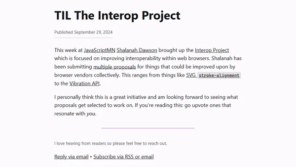 TIL The Interop Project