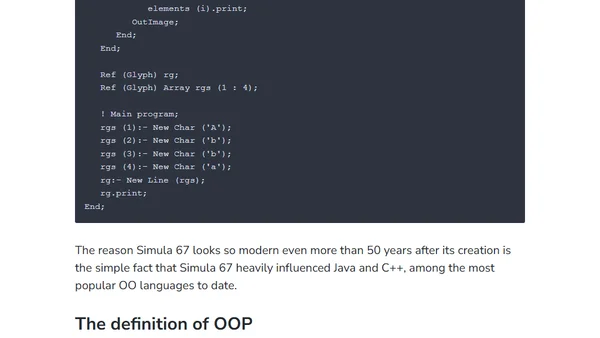 The Origins of OOP