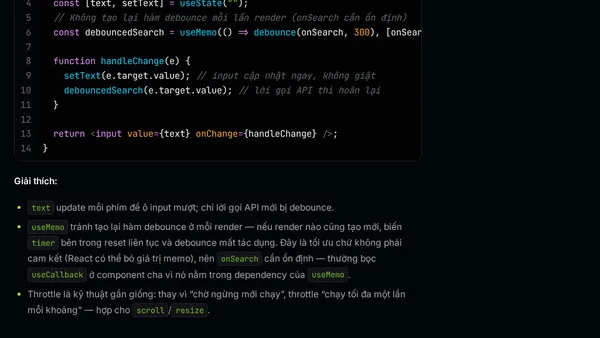 Batch Async Tasks Trong React: Từ setState Đến Debounce