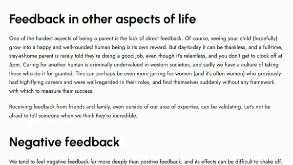 Feedback