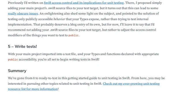 Getting Started with Unit Testing in Swift