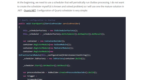 The Outbox Pattern