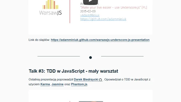 WarsawJS Meetup #6