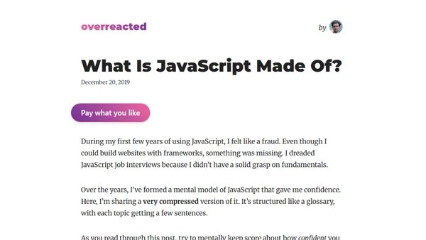 What Is JavaScript Made Of?