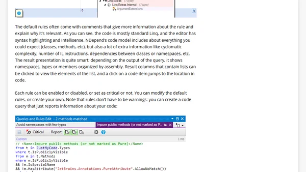 A review of NDepend