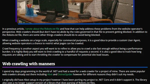 Building a Polite Web Crawler