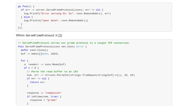 Concurrent Servers: Part 8 - Go