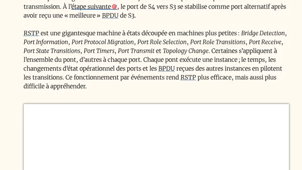 Une introduction interactive au Spanning Tree Protocol