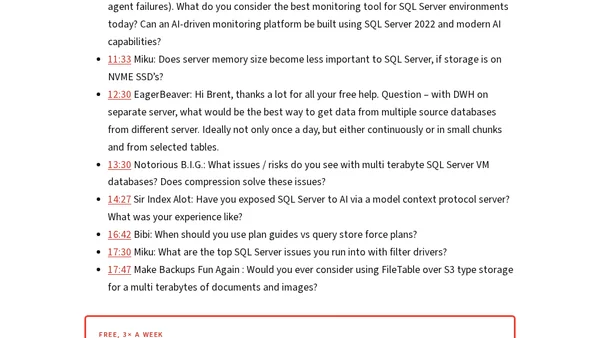 [Video] Office Hours: Desert Database Q&A