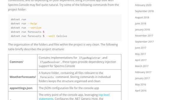 Console App Project Template for .NET 7