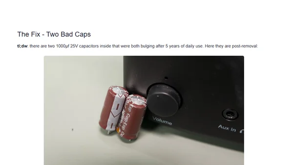 Recapping My 5 Year Old Studio Monitors
